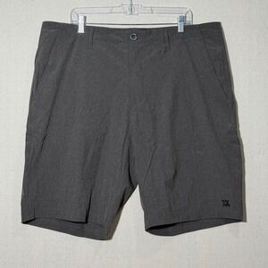 Dixxon Hybrid Board Shorts Men 40 Gray Casual Active Surf Stretch Swimwear
